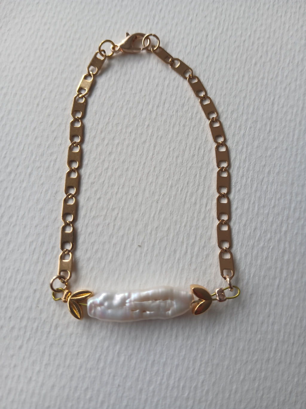 Collier et bracelet en acier doré pour femme