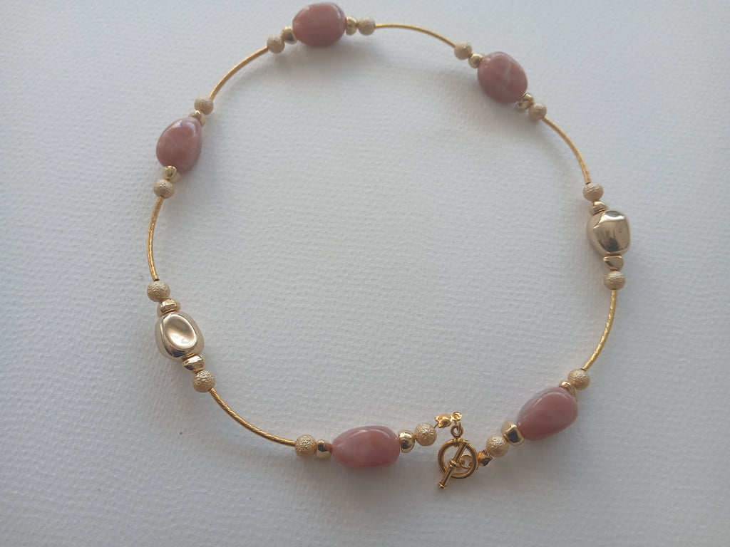 Collier Bohème Perles & Acier