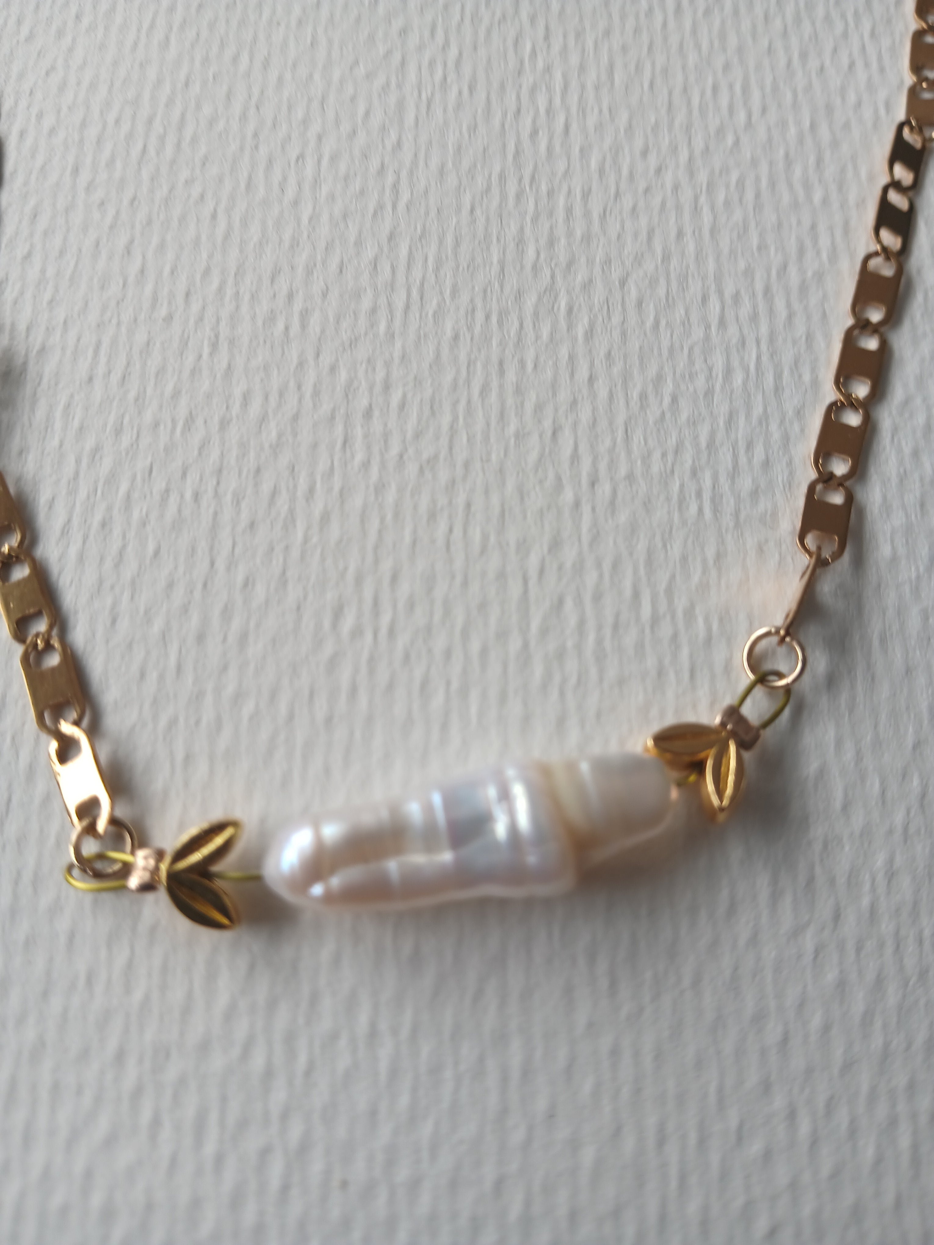 Collier et bracelet en acier doré pour femme